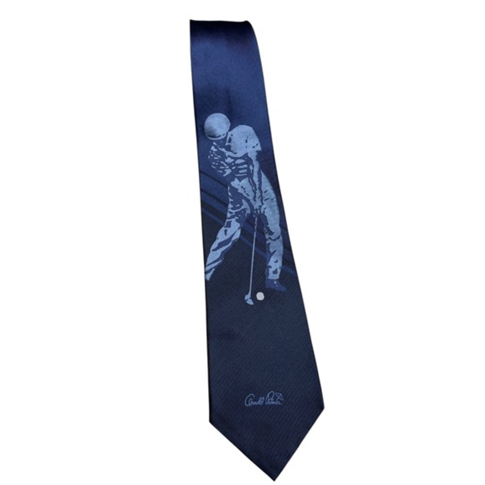 Vintage Arnold‎ Palmer Silk Tie Golf Graphic